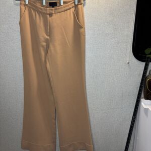 Intermix Chelsie Wide-Leg Pants Khaki/Beige Size Small Women's Dress Pants